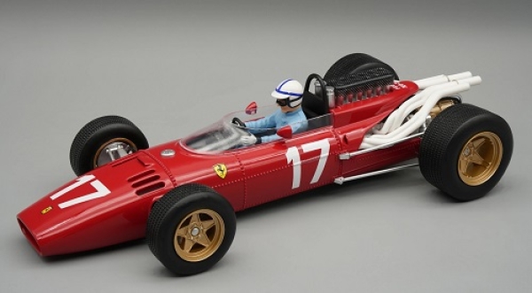 TMD18318C Ferrari 312 F1 1966 Monaco GP #17 Driven by: John Surtees (with driver figure) 1:18